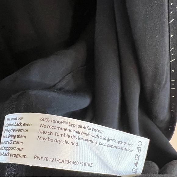 NWT Eileen Fisher black Morse Code kimono style duster jacket - Picture 13 of 16